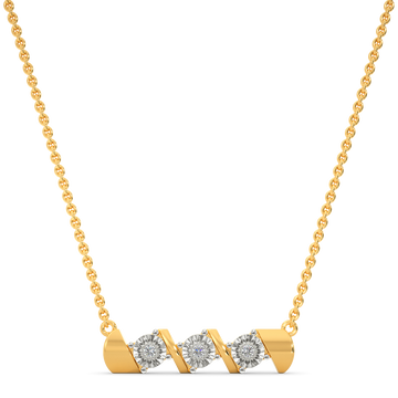 Spiral Glow Diamond Necklaces