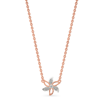 Rose Gaze Diamond Necklaces