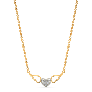Cupid Wings Diamond Necklaces