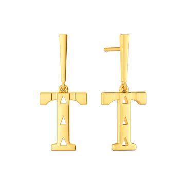 Tiger Stealth Gold Earrings
