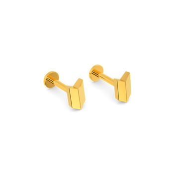 Armoured Love Gold Earrings