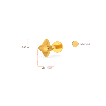Dendrictic Gold Earrings