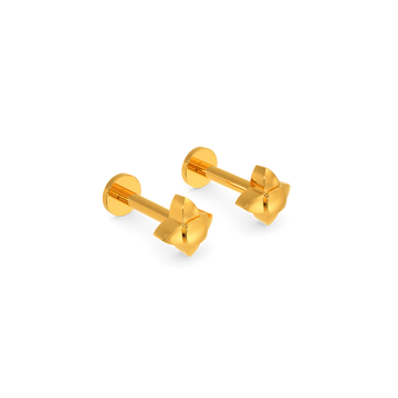 Dendrictic Gold Earrings