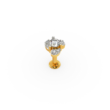 Engulfed Diamond Nose Pins