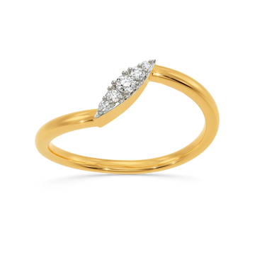 Marquised Leaves  Diamond Rings