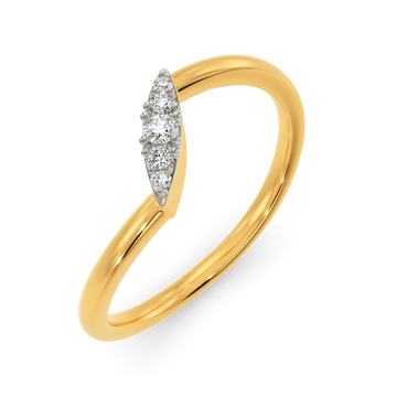 Marquised Leaves  Diamond Rings