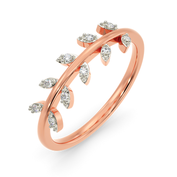 Leaf Feels Diamond Rings