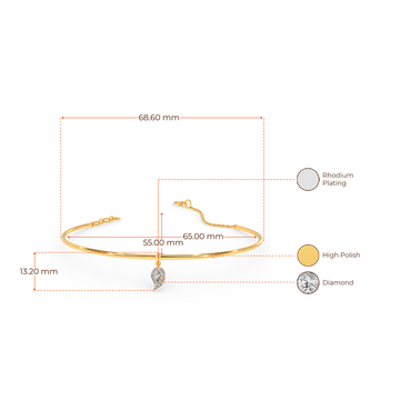 Drop A Leaf Diamond Bangles