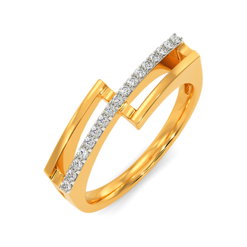 Twisted Tale Diamond Rings