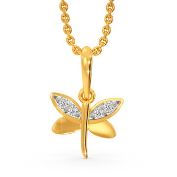 Fluttering Beauty  Diamond Pendants