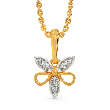 Dainty Daisy  Diamond Pendants