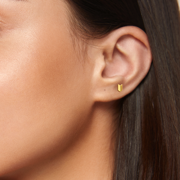 Armoured Love Gold Earrings