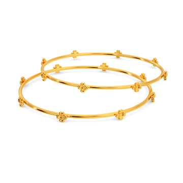 Take My Heart Pair of Gold Bangles
