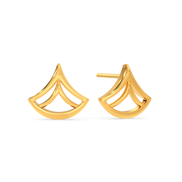 Serene Mood Gold Earrings