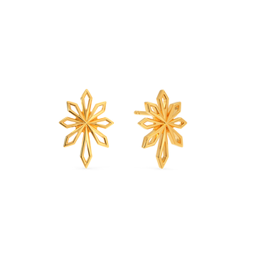 Hues Of Octa Gold Earrings