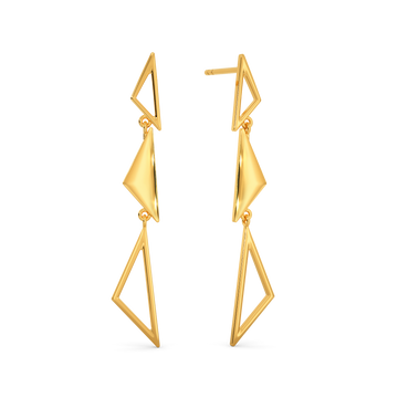 Iconic Trio Gold Earrings