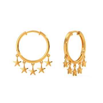 Led By Hoopies Gold Earrings