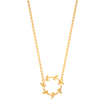 Leaflet Trellis Gold Necklaces