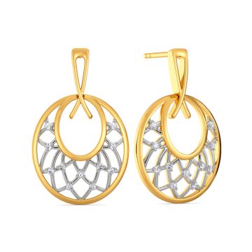Two to Loops Diamond Earrings