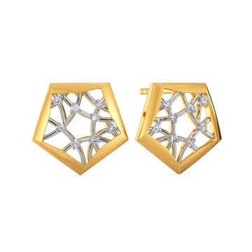 Crochet Cosmos Diamond Earrings