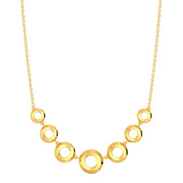 Swirl Whirls Gold Necklaces