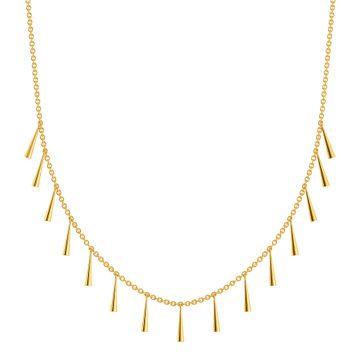 String O Dangle Gold Necklaces