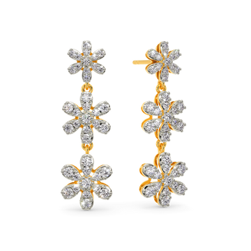 Tower De Flora Diamond Earrings