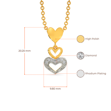 Lovey-Dovey Diamond Pendants