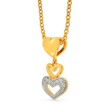 Lovey-Dovey Diamond Pendants