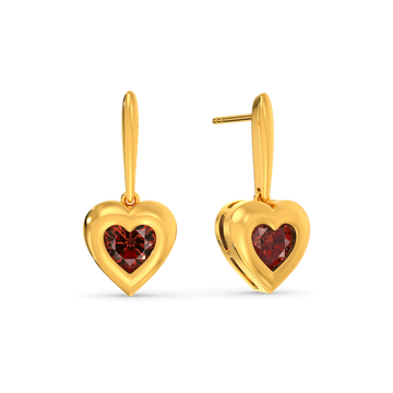 Red Blush Gemstone Earrings