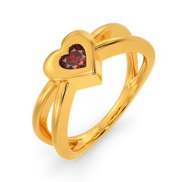 Red Blush Gemstone Rings