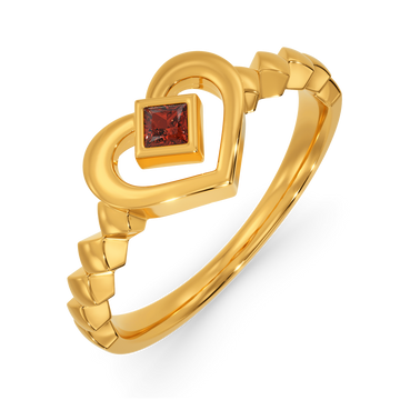 Drop A Heart Gemstone Rings