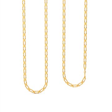 Oblong Links Gold Chains