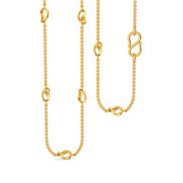 Loop Entwined Gold Chains