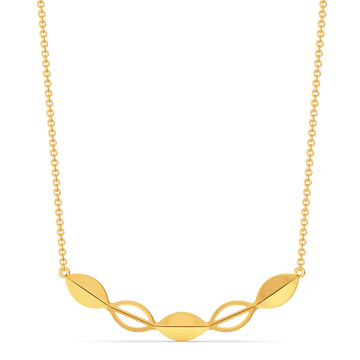 Floral Cluster Gold Necklaces