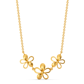 Flower Power Gold Necklaces