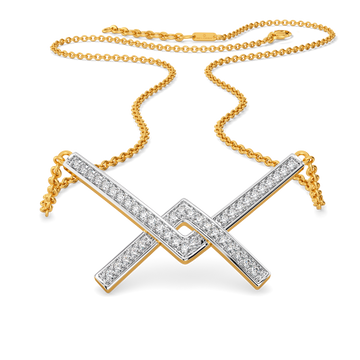 Inverted Biz Diamond Necklaces