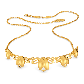 Sacred Lotus Gold Necklaces