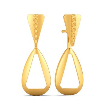 Swish N Flick Gold Earrings
