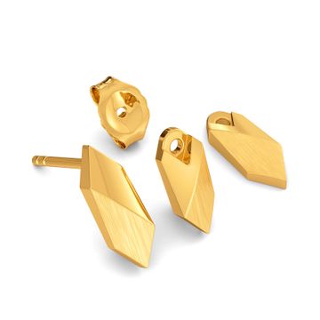 Dangle Drama Gold Earrings