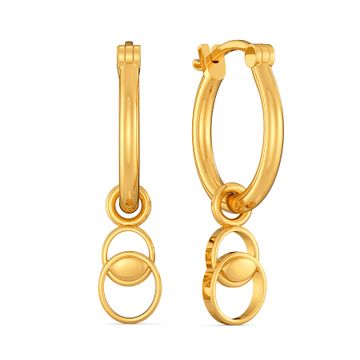 Charm Me Crazy Gold Earrings