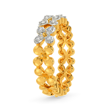 Floral Party Diamond Rings
