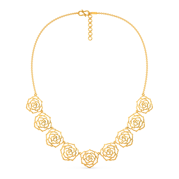 Rosy Reverie Gold Necklaces