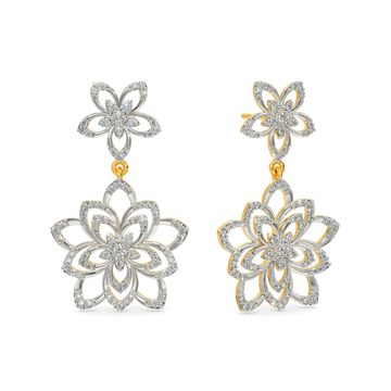 Magnolia Blossom Diamond Earrings