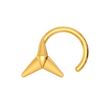 Trio Tryst Gold Nose Pins