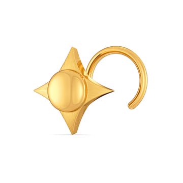 Earthstar Gold Nose Pins