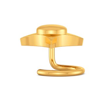 Earthstar Gold Nose Pins