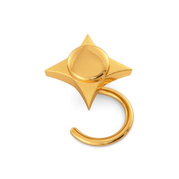 Earthstar Gold Nose Pins