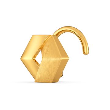 Happy Hexa Gold Nose Pins