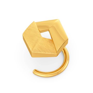Happy Hexa Gold Nose Pins